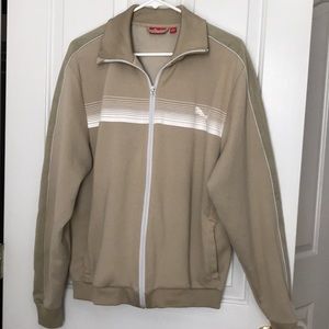 beige puma jacket